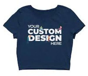 Ladies Custom Print Regular 240 GSM Crop Top