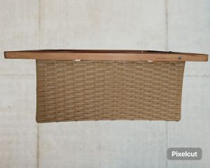 Corner Wicker Handle Storage Basket