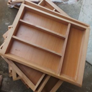 Wooden Cutlery Drawer Organizer Set