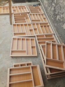 Wooden Cutlery Drawer Organizer Tray