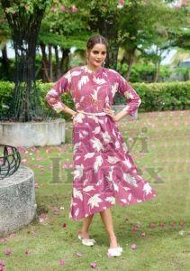 Cotton Printed One Piece Dress