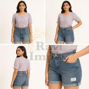 Ladies Denim Short Pant