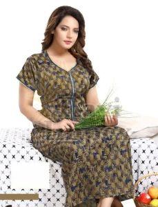 Ladies Floral Printed Night Gown