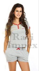 Ladies Printed Shorts Night Set