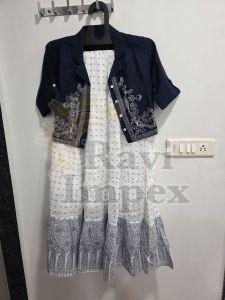 Women Block Printed Skirt Top Set