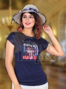 Women Cotton Crew Neck T-Shirt