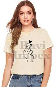 Women Half Sleeve Printed T-Shirt