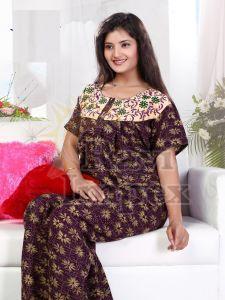 Women Printed Night Gown