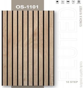 10 Inch Black Line PVC Fluted Wall Panel