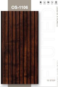 10 Inch Black Line PVC Fluted Wall Panel