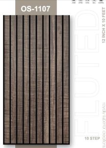 10 Inch Black Line PVC Fluted Wall Panel