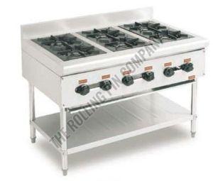 6 Burner Stainless Steel Gas Stove