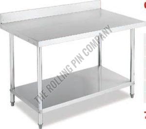 Commercial Stainless Steel Kitchen Work Table with Back