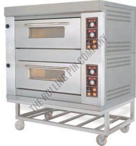 Double Deck Stainless Steel Gas Pizza Oven