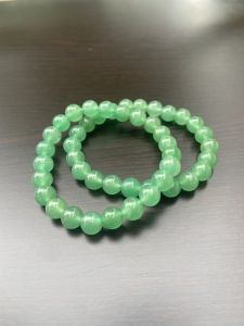 Green Aventurine Polished Beaded Stretch Bracelet
