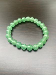 Green Aventurine Polished Beaded Stretch Bracelet