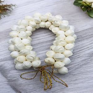 Artificial White Mogra Flower Hair Gajra