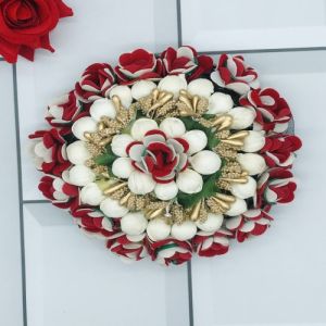 Multicolor Artificial Flower Hair Bun
