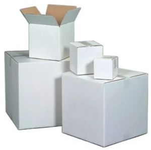 White Duplex Corrugated Box