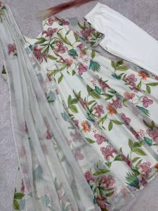 Digital Print Heavy Fox Georgette Gown