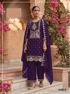 Rangoli Crush with Sequence Embroidery Work Pakistani Suit