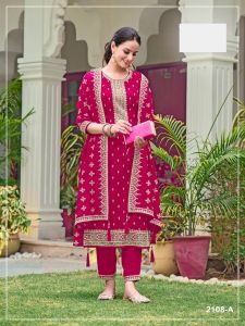 Unstitched Heavy Blooming Georgette With Embroidery Sequence Work Pakistani Suit