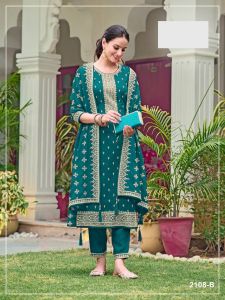 Unstitched Heavy Blooming Georgette With Embroidery Sequence Work Pakistani Suit