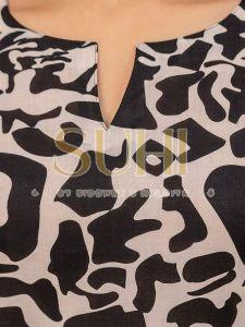 Chhav Black and White Cotton Printed Co-ord Set