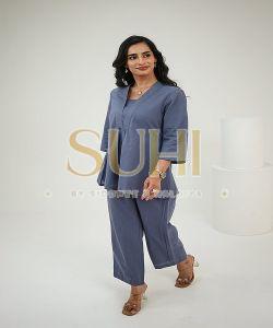 Eira Blue Natural Flex Co-ord Set