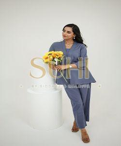 Eira Blue Natural Flex Co-ord Set