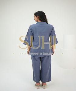 Eira Blue Natural Flex Co-ord Set