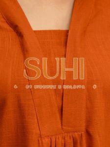 Rangrez Rust Cotton Slub Co-Ord Set