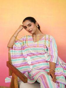 Satrangi Kaftaan Cotton Co-Ord Set