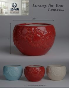 Ceramic Balcony Plant Pot