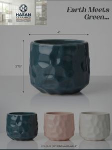 Glazed Ceramic Flower Pot