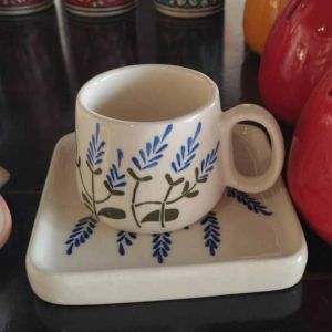 Printed Ceramic Tea Cup Set