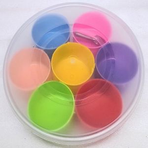 Round Plastic Masala Box