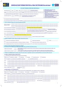 Account Opening Form Printing Service