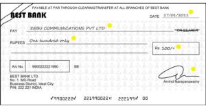 Bank Draft Printing Service