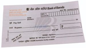 Bank Withdrawal Slip Offset Printing Service