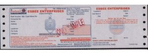 Gas Agency Receipt Book Printing Service