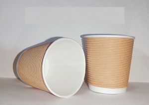 120 Ml Disposable Ripple Paper Glass