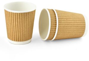 150 Ml Disposable Ripple Paper Glass