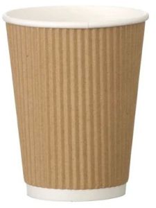 200 Ml Disposable Ripple Paper Glass