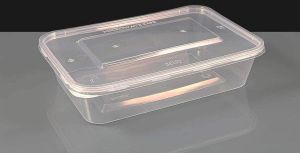 650 Ml Rectangular Plastic Container
