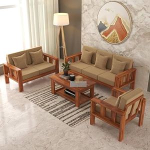 7 Seater Flaxy Sagwan Sofa Set