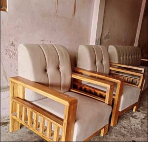Luxury Flaxy 7 Seater Sagwan Sofa Set