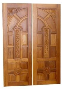 Regal Craft Sagwan Wood Double Carved Door