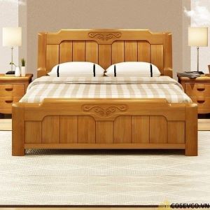 Sagwan Bed With Side Table Set