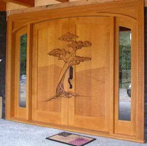 Sagwan Wood Carved Main Entrance Door